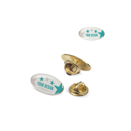 Pins oval 20x12mm personnalisé