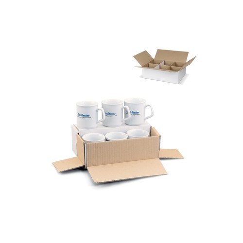 CAJA DE CARTON PARA 6 TAZAS