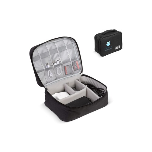 Trousse de voyage pour câbles et chargeurs personnalisée