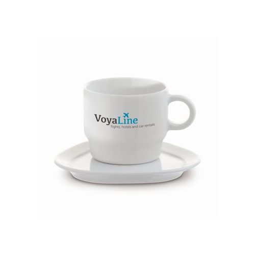 Tasse et soucoupe triangulaire Satellite 180ml - 1