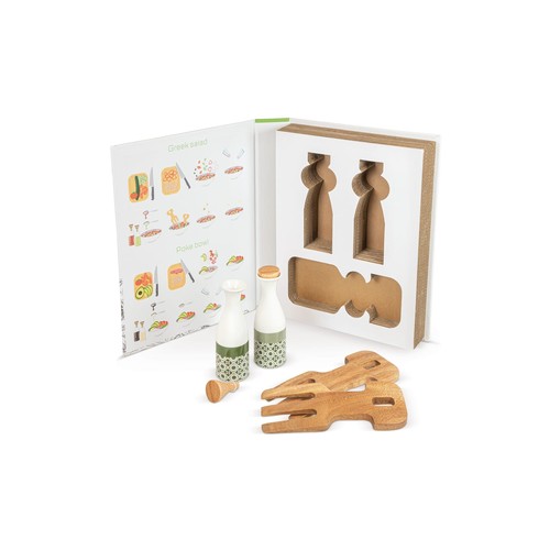 Set d’huile et de vinaigre personnalisé pour salades