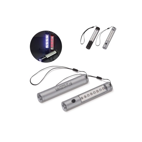 Lampe torche alu 5 + 8 LED avec aimant personnalisé