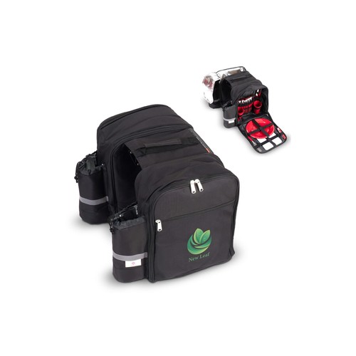 Double sacoche personnalisé pour vélo Pique-nique