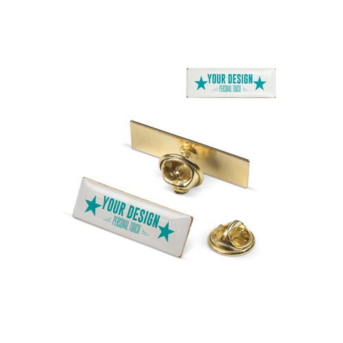 Pins rectangulaire personnalisé. 30x10mm