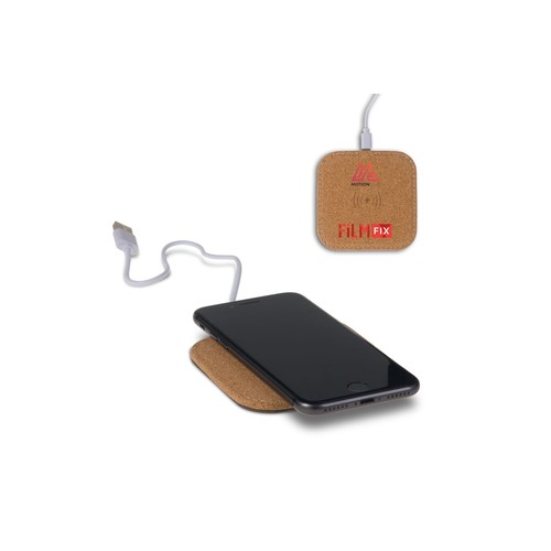 Square cork Wireless charger 5W personnalisé