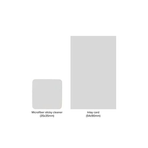 Lingette microfibre adhésive avec traitement anti-bactérien 35x35mm - 3