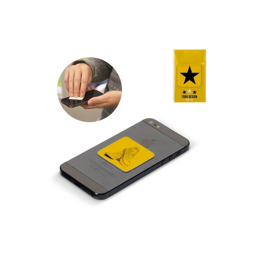 PAÑO ADHESIVO DE MICROFIBRA CON TRATAMIENTO ANTIBACTERIAL 35X35 MM