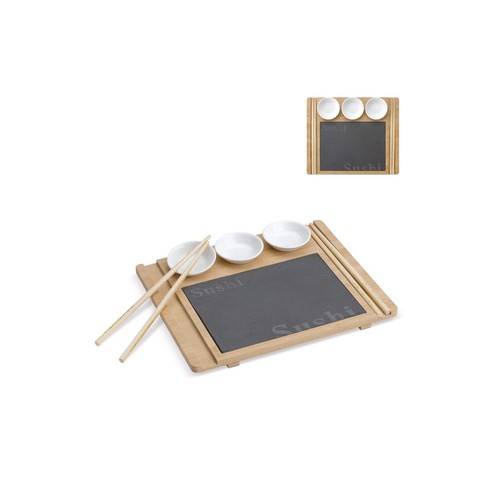 Set de sushi en bambou personnalisé