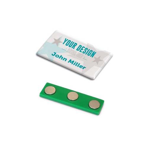 Badge aimanté 50x30mm - 1