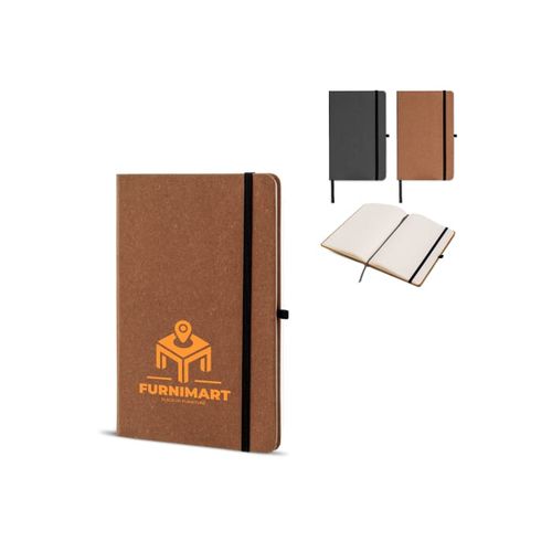 Carnet A5 couverture rigide en cuir recyclé - 1