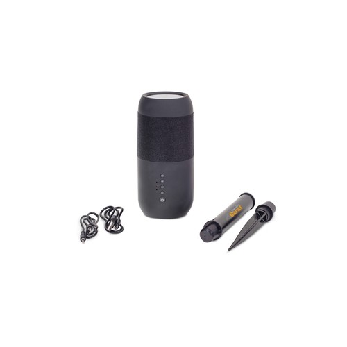 Wireless solar speaker torch 2x5W IPX6 personnalisé