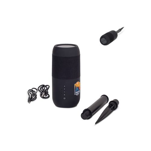 Wireless solar speaker torch 2x5W IPX6 - 1