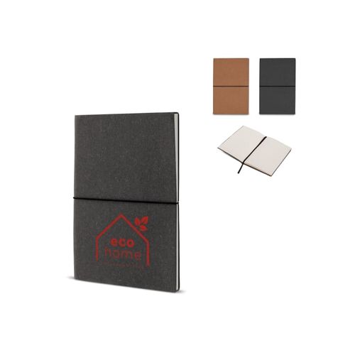 Carnet, couverture en cuir recyclé A5 - 1
