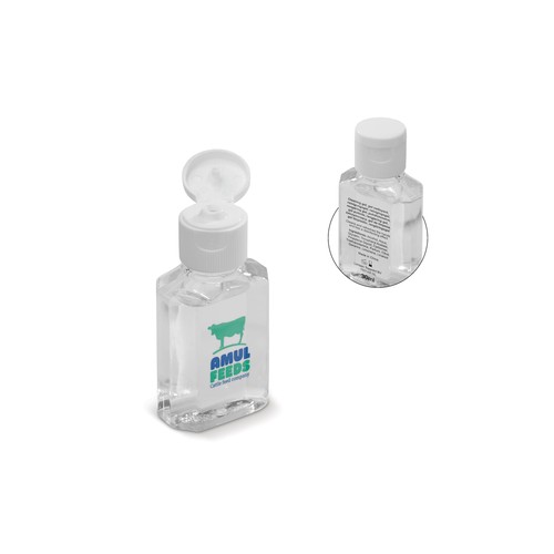 Flacon gel hydroalcoolique personnalisé pour les mains 30ml