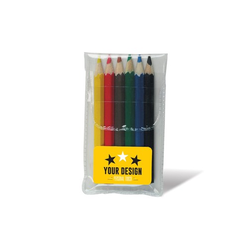 Pochette crayons de couleurs personnalisée