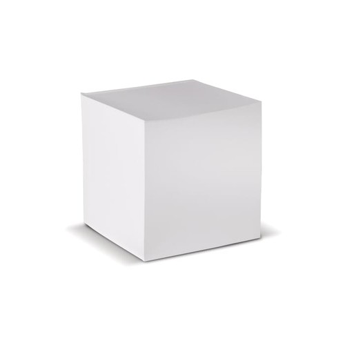 Cube papier blanc avec 10x10x10cm - 2