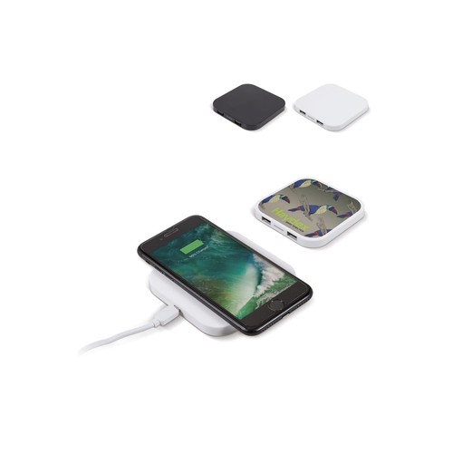 Powerbank induction 5W avec 2 ports USB personnalisé