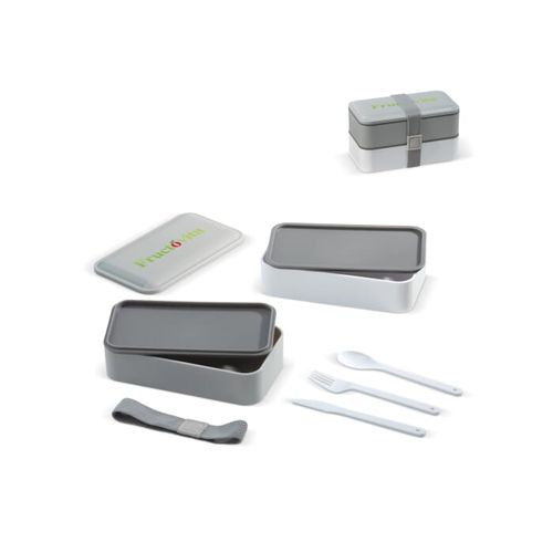 Boîte à bento avec couverts 1250ml - 1