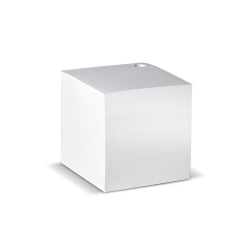 Cube papier blanc avec trou 10x10x10cm - 2