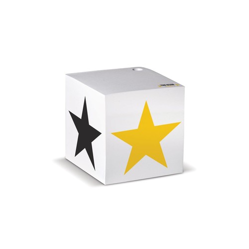 Cube papier blanc personnalisé avec trou 10x10x10cm