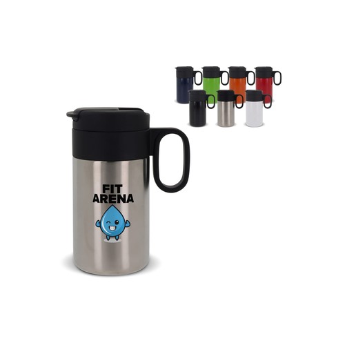 Mug Isotherme Flow personnalisé avec poignée 250ml