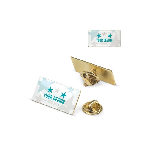 Pins rectangulaire 26x14mm personnalisé