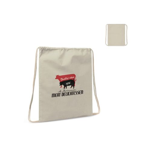 Sac cordelettes coton OEKO-TEX® STANDARD 100 140g/m² 35x45cm