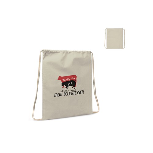 Sac cordelettes coton OEKO-TEX® 140g/m² 35x45cm - 1
