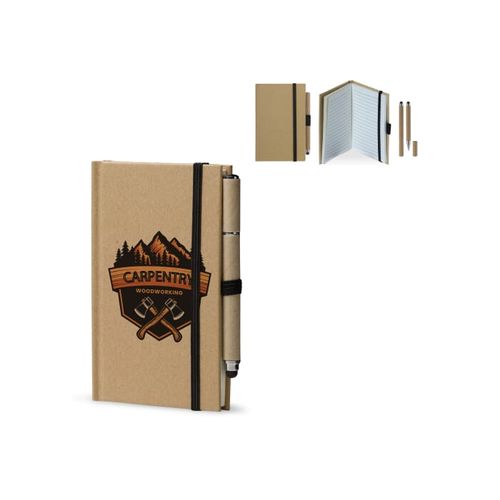 Carnet en carton A6 + stylo LT87949 - 1