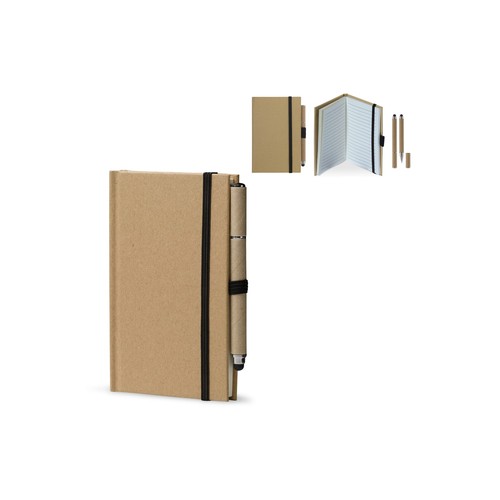 Carnet en carton A6 personnalisé + stylo LT87949