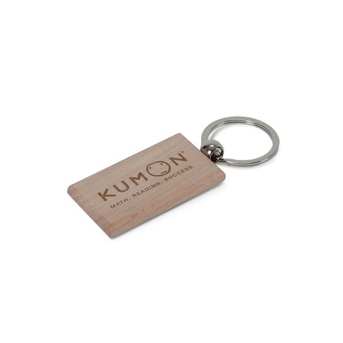 Porte-clés rectangulaire en bois personnalisé