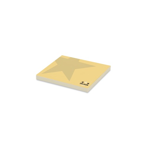 100 feuilles Repositionnables, 72x72mm, quadri, personnalisées.