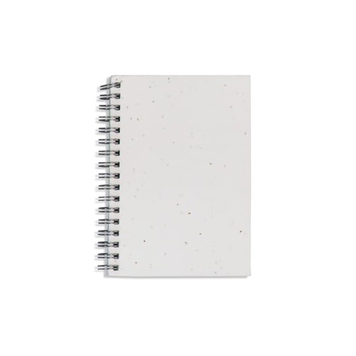 Cahier à spirale en papier semences - 2