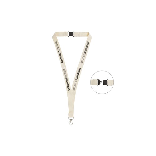 Lanyard coton biologique personnalisé