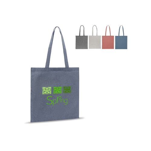 Sac shopping en coton recyclé 38X42 cm - 1