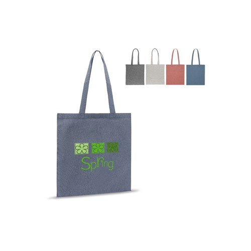 Sac shopping en coton recyclé 38X42 cm - 1