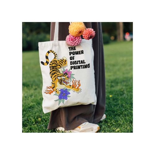 Sac à bandoulière coton OEKO-TEX® 140g/m² 38x42cm - 7