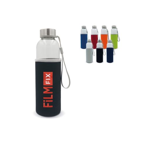 Bouteille d’eau en verre avec fourreau 500ml - 1