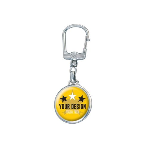 Porte-clés métal rond - 1