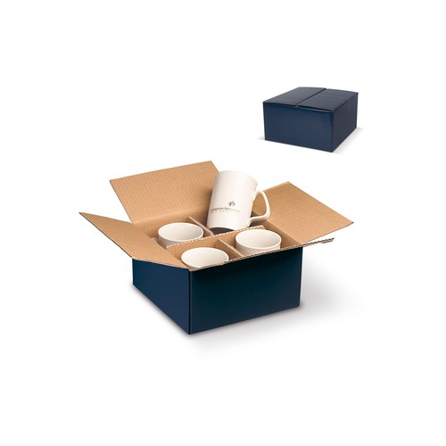 CAJA DE CARTON PARA 4 TAZAS