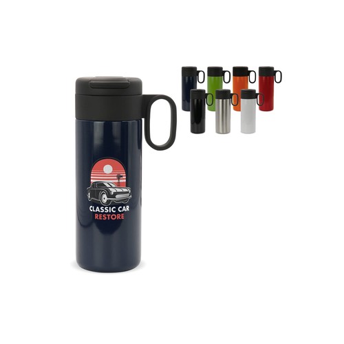 Mug Isotherme Flow personnalisé avec poignée 400ml
