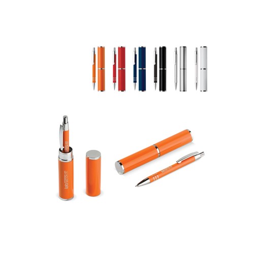 Stylo bille dans étui tube métal - 1