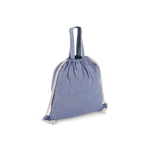 Sac cordelettes en coton recyclé 38x42cm - 2