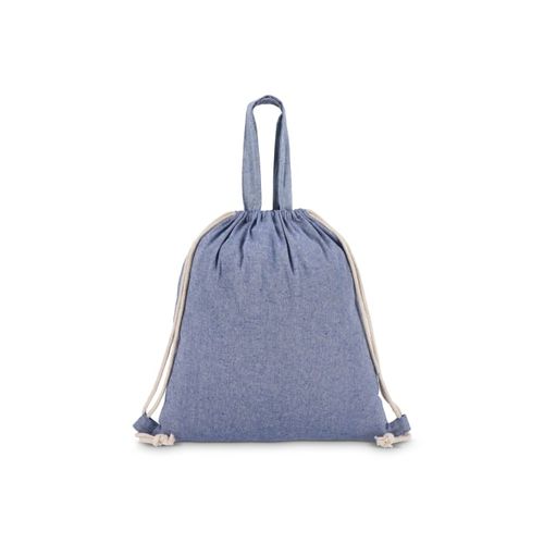 Sac cordelettes en coton recyclé 38x42cm - 3