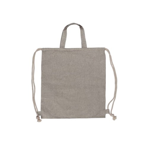 Sac cordelettes en coton recyclé 38x42cm - 2