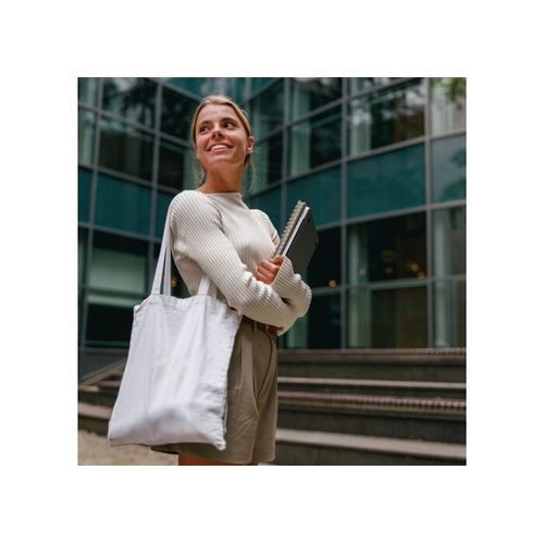 Sac à bandoulière coton OEKO-TEX® 140g/m² 38x42cm - 5
