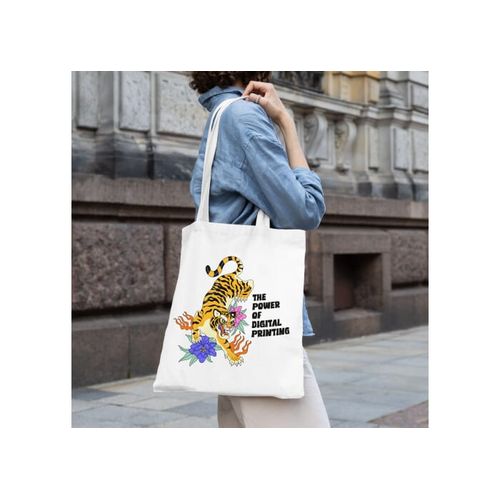 Sac à bandoulière coton OEKO-TEX® 140g/m² 38x42cm - 6