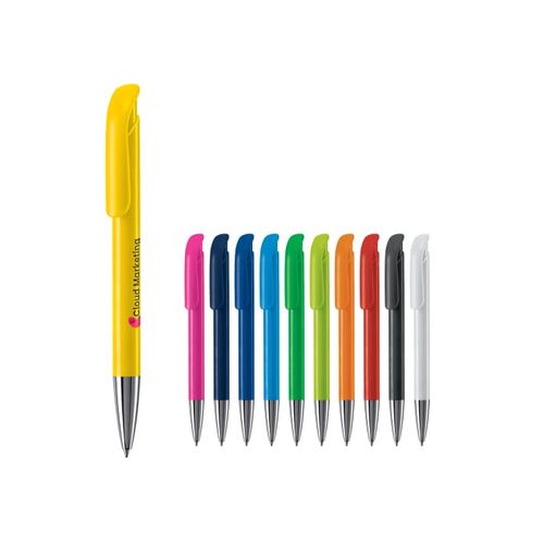 Stylo bille Atlas, couleurs opaques et pointe métal - 1