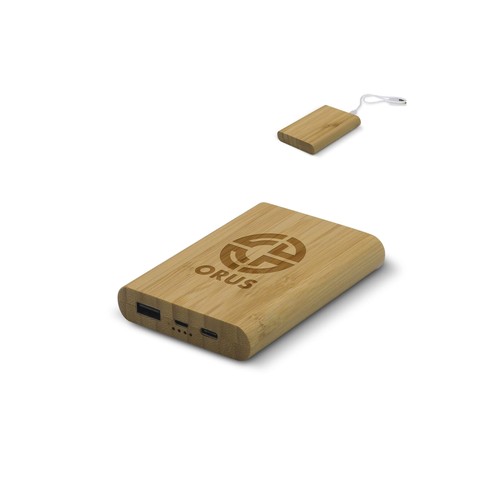 Powerbank bambou 5000mAh personnalisé