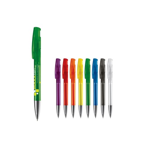 Stylo Avalon Transparent Pointe métal - 1